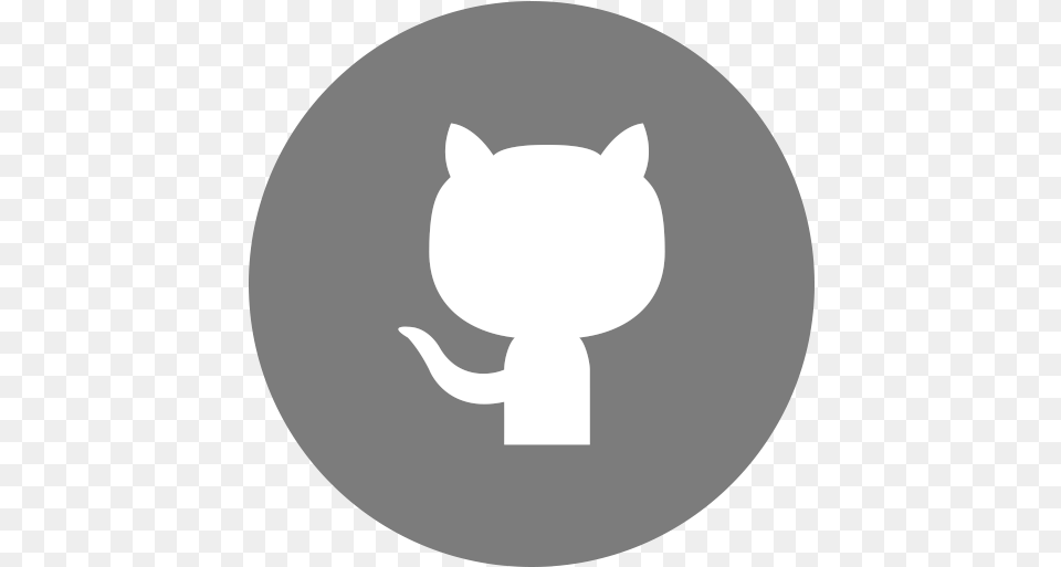 Github Logo Media Social Icon Github Logo, Stencil, Sticker, Silhouette, Animal Free Png