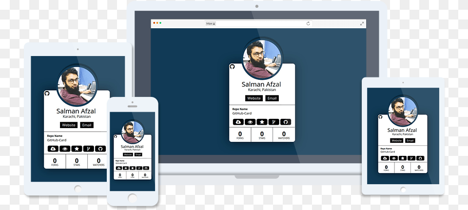 Github Repo Card, Computer, Electronics, Person, Text Png