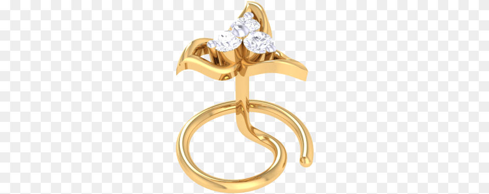 Giti Nose Pin Engagement Ring, Accessories, Jewelry, Earring, Gold Png