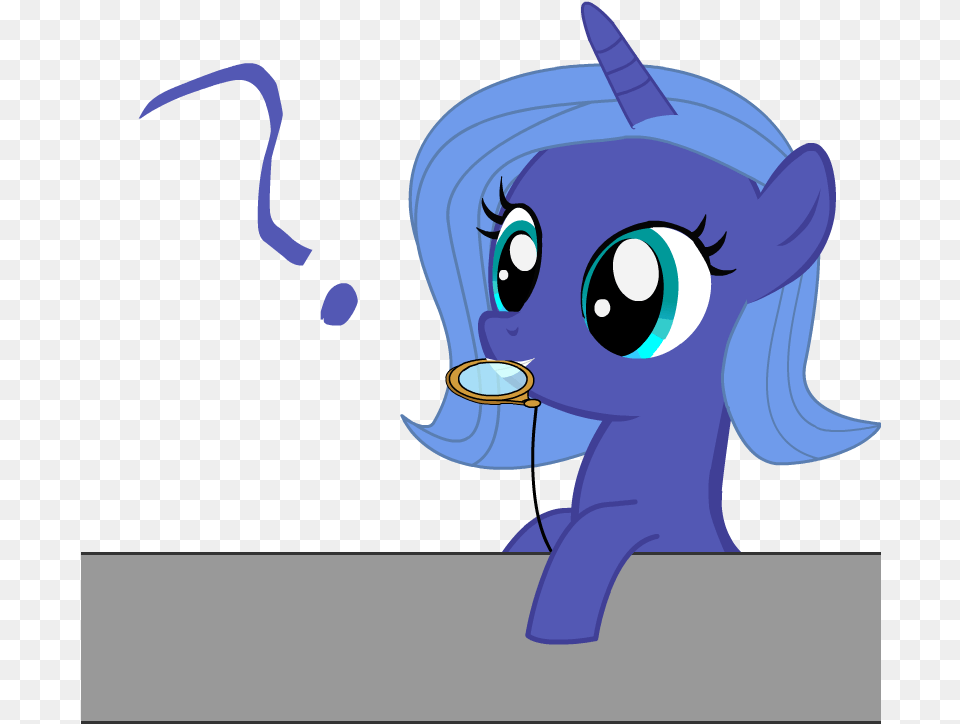 Gitpmcerberus Filly Monocle Princess Luna Question Cider Doughnut, Cartoon, Book, Comics, Publication Png