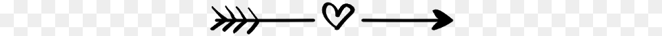 Give Credits Please Arrow With Heart Clipart, Gray Free Png