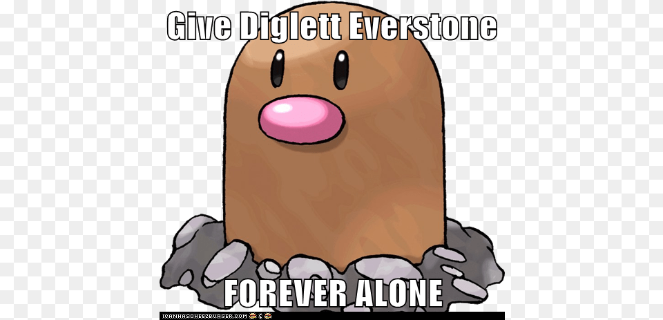 Give Diglett Everstone Forever Alone Diglett Pokemon, Baby, Person, Head, Food Png