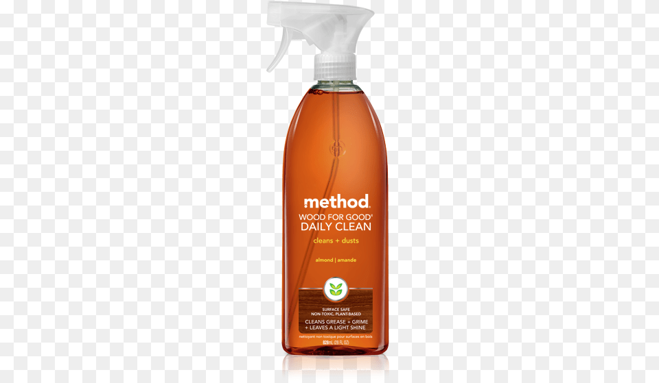 Give Dirt More Than A Brush Off Your Kitchen Table Method Daily Wood Cleaner Almond 28 Oz, Bottle, Cosmetics, Perfume Free Transparent Png