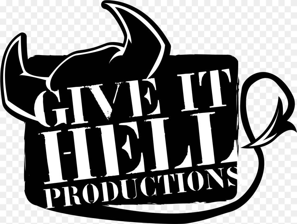 Give It Hell Productions Logo Hell, Stencil, Electronics, Hardware Png