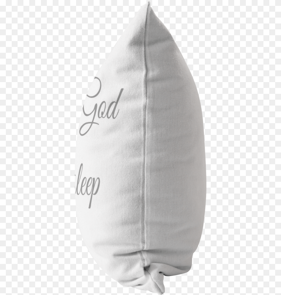 Give It To God And Go To Sleep Pillow White Pillow Side View, Clothing, Hat, Home Decor, Cushion Free Transparent Png