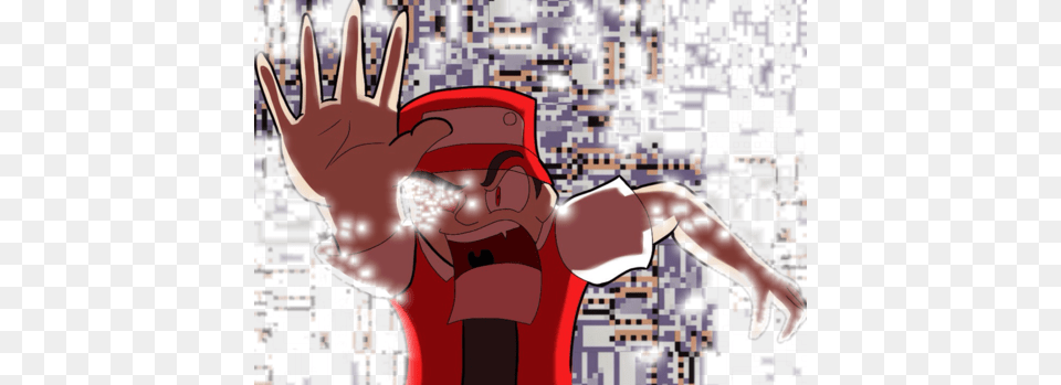 Give Me That Bar Pokemon Glitchy Red, Electronics, Hardware, Art, Person Free Transparent Png