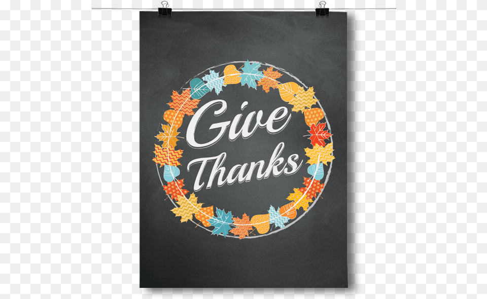 Give Thanks Circle, Blackboard Free Png Download