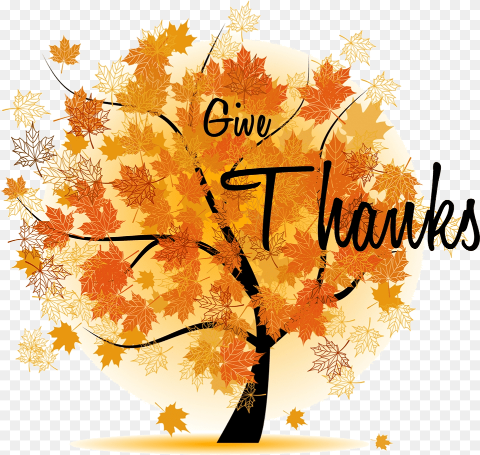 Give Thanks Thanksgiving Clip Art Arts And Logos Transparent Give Thanks Clip Art, Leaf, Maple, Plant, Tree Free Png