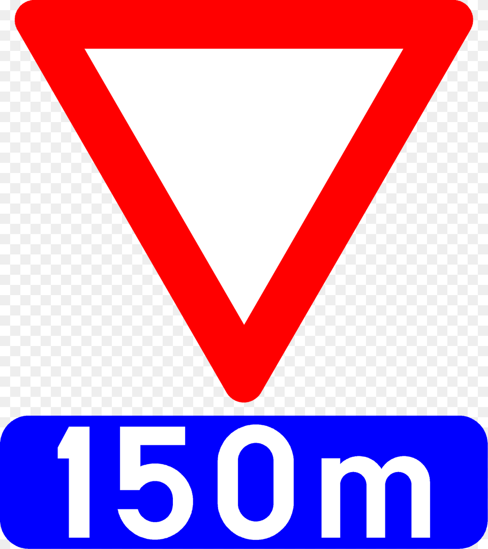 Give Way Ahead Sign In Belgium Clipart, Symbol, Triangle, Dynamite, Weapon Free Transparent Png