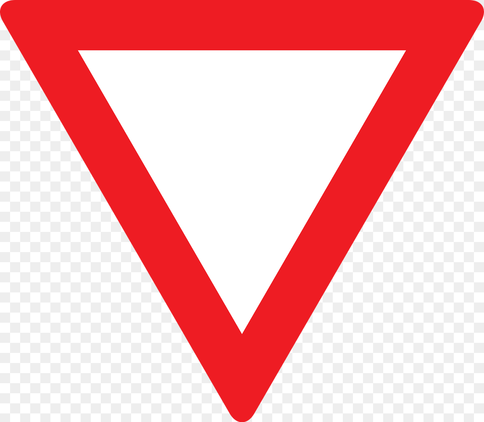 Give Way Yield Sign In Austria Clipart, Triangle, Symbol, Dynamite, Weapon Png Image