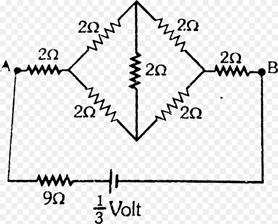 Given Circuit Find Out The Total Resistance, Gray Free Png