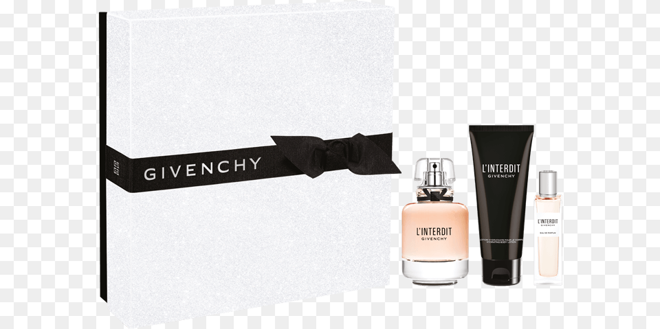 Givenchy L Interdit Set, Bottle, Cosmetics, Perfume Png Image