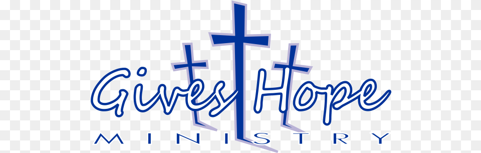 Gives Hope Ministry Calligraphy, Light, Cross, Symbol, Text Png Image