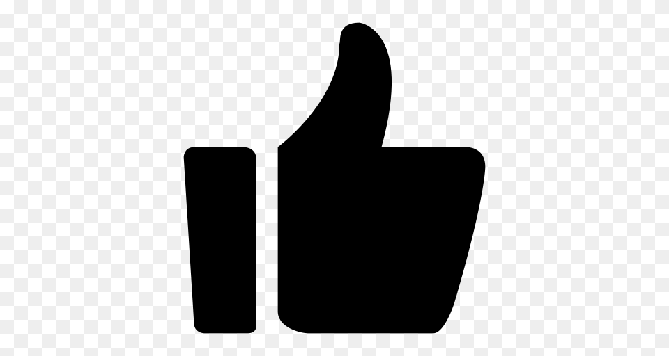 Givethethumbs Up Thumbs Up Icon With And Vector Format, Gray Free Png Download