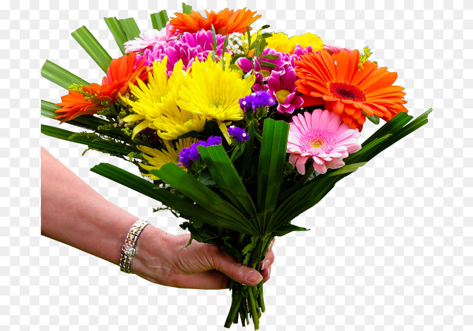 Giving Flowers Image Transparent Wedding Anniversary Wishes Flowers, Plant, Flower Bouquet, Flower Arrangement, Flower Free Png
