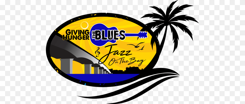 Giving Hunger The Blues And Jazz On The Bay Music Festival, Sticker, Logo, Disk Free Png