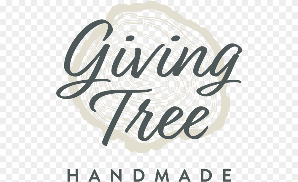 Giving Tree Handmade Black Logo, Text Free Png