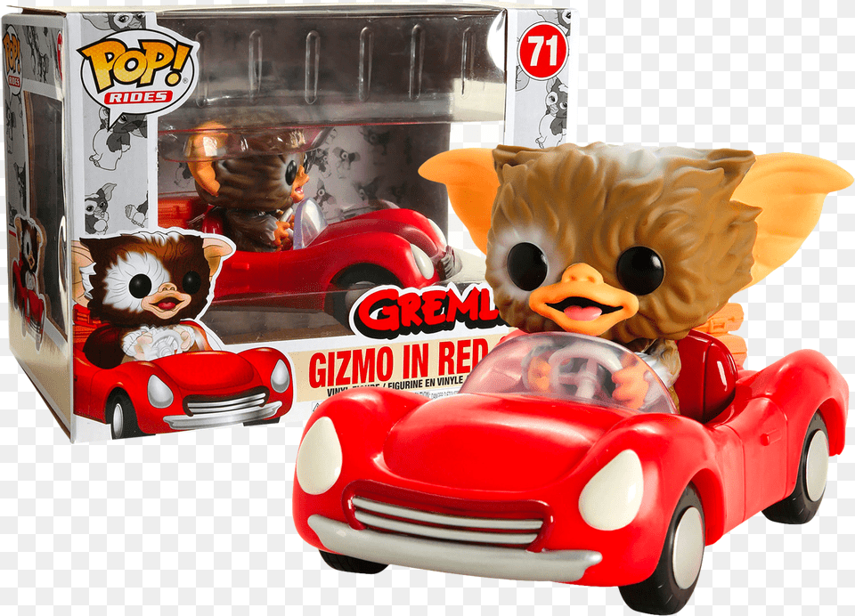 Gizmo In Red Car Funko Pop, Vehicle, Transportation, Toy, Plush Free Png Download