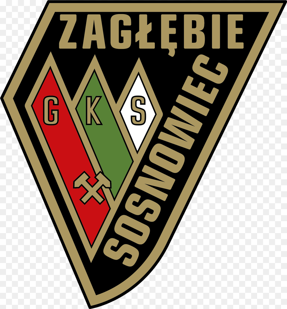 Gks Zaglebie Sosnowiec Football Logo Futbol Soccer Team Zaglebie Sosnowiec Fc Logo, Badge, Symbol, Scoreboard Free Png