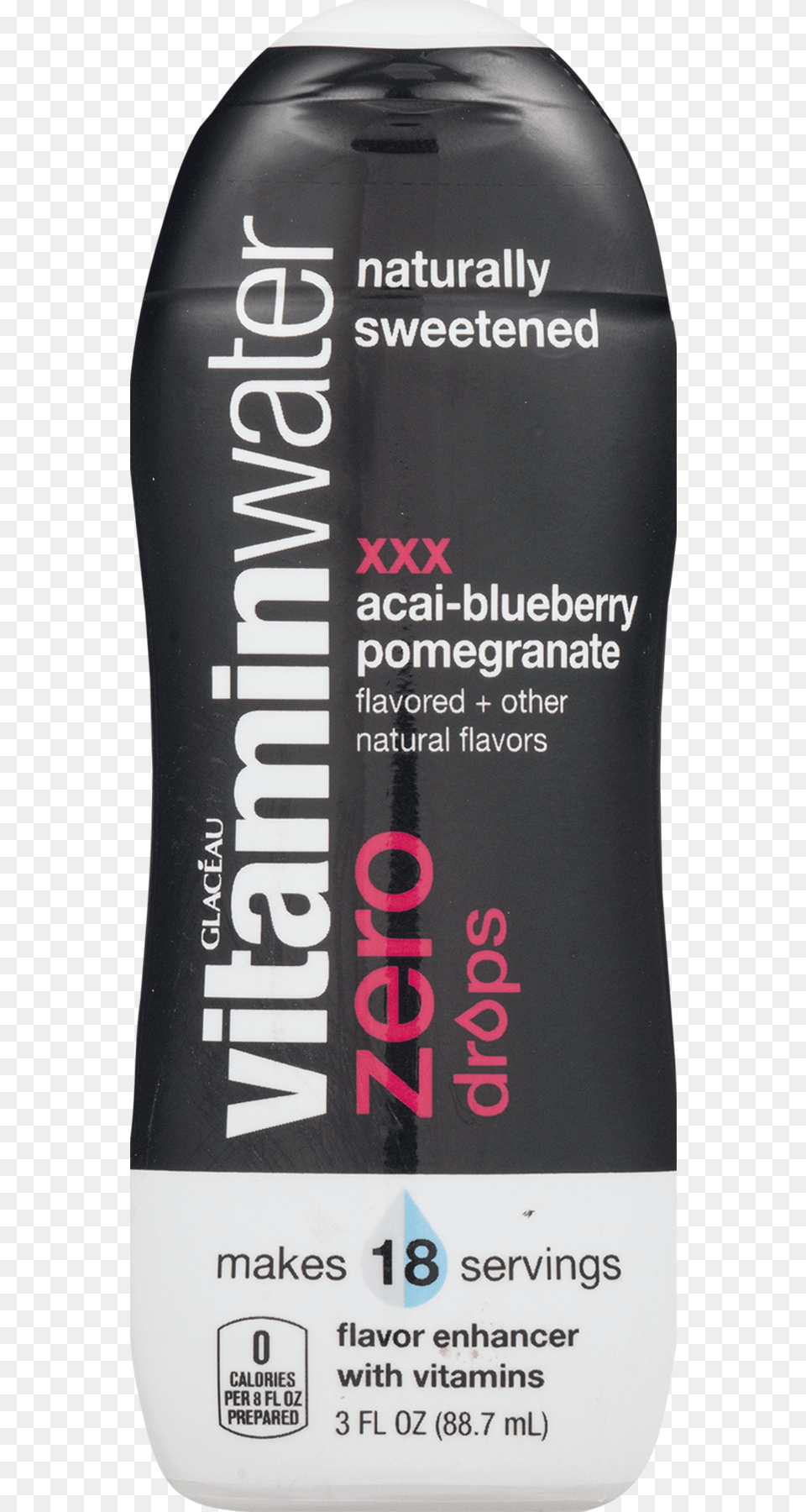Glaceau Vitaminwater Zero Xxx Acai Blueberry Pomegranate Glaceau Vitamin Water Acai Blueberry Pomegranate, Bottle, Cosmetics, Can, Tin Free Png