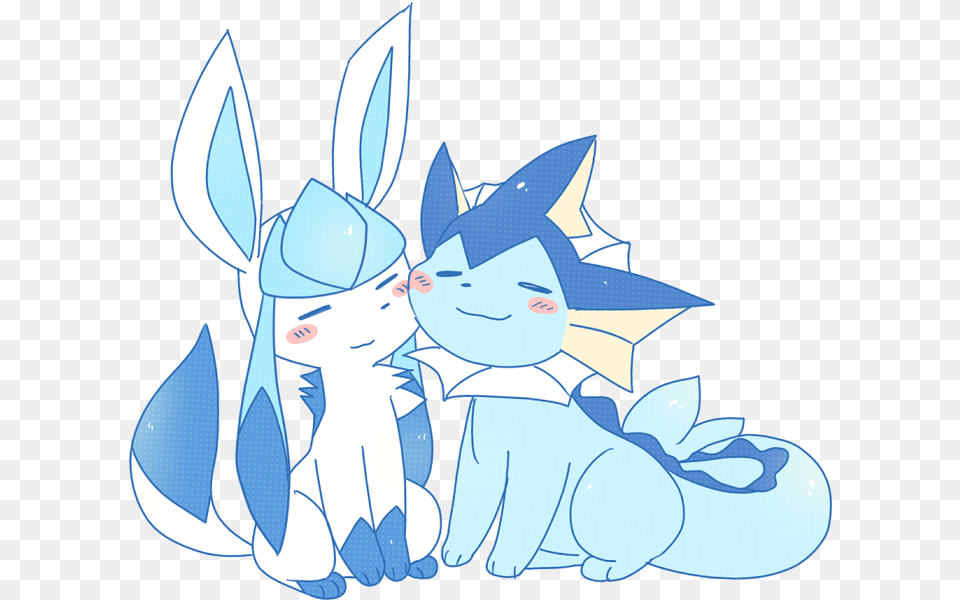 Glaceon And Vaporeon Cute, Book, Comics, Publication, Baby Png
