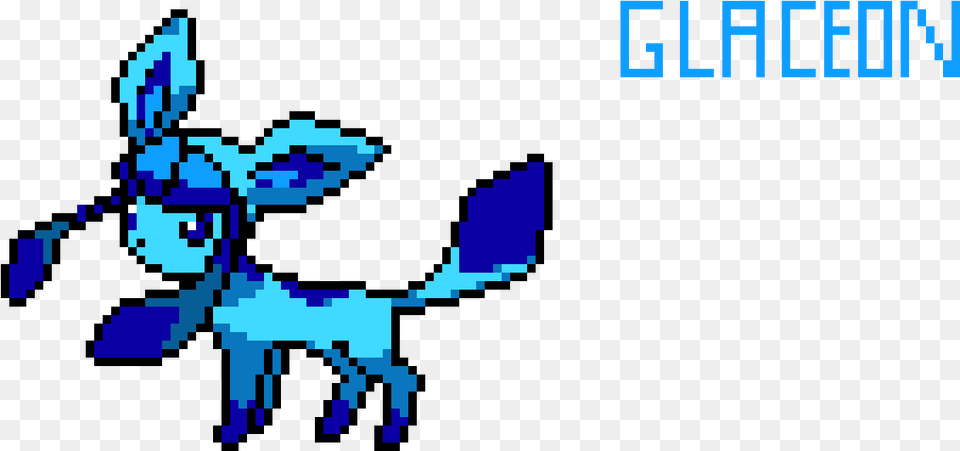 Glaceon Direct Image Link Glaceon Pixel Art, Animal, Bird, Jay, Person Free Png Download