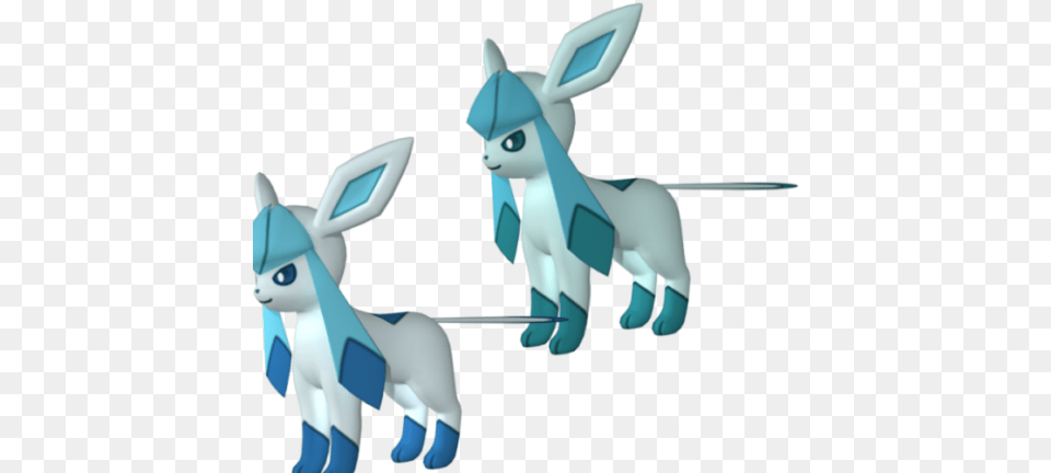 Glaceon Pokemon Character 3d Model Cartoon Png
