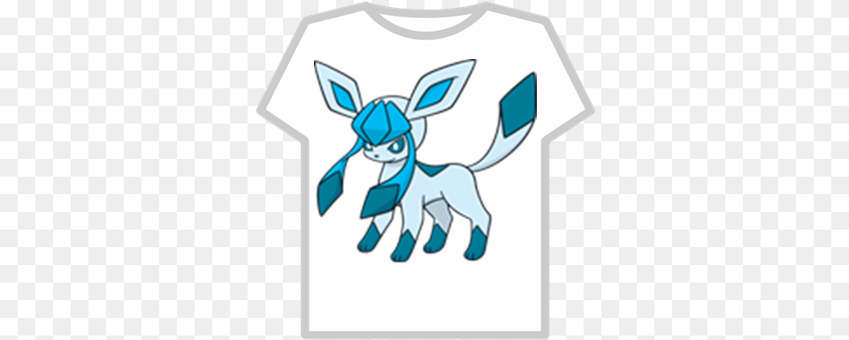 Glaceon Roblox Crew Neck, Clothing, T-shirt, Face, Head Png Image