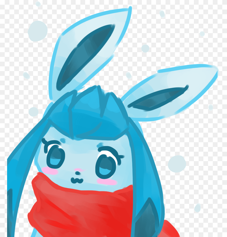 Glaceon With A Red Scarf Request, Art, Outdoors, Nature Png Image