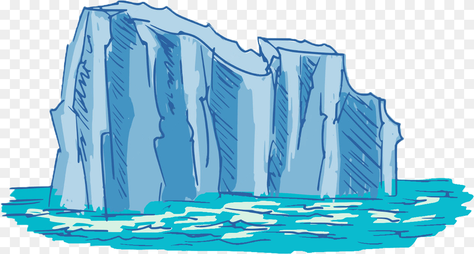 Glacier Melting In Cartoon, Ice, Nature, Outdoors, Iceberg Free Transparent Png