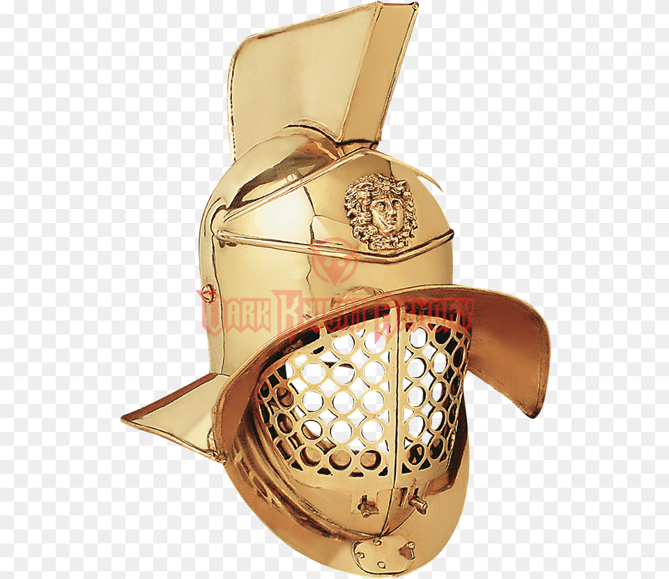 Gladiator Brass Arena Helmet Gladiator Masks, Armor, Accessories, Bag, Handbag Png