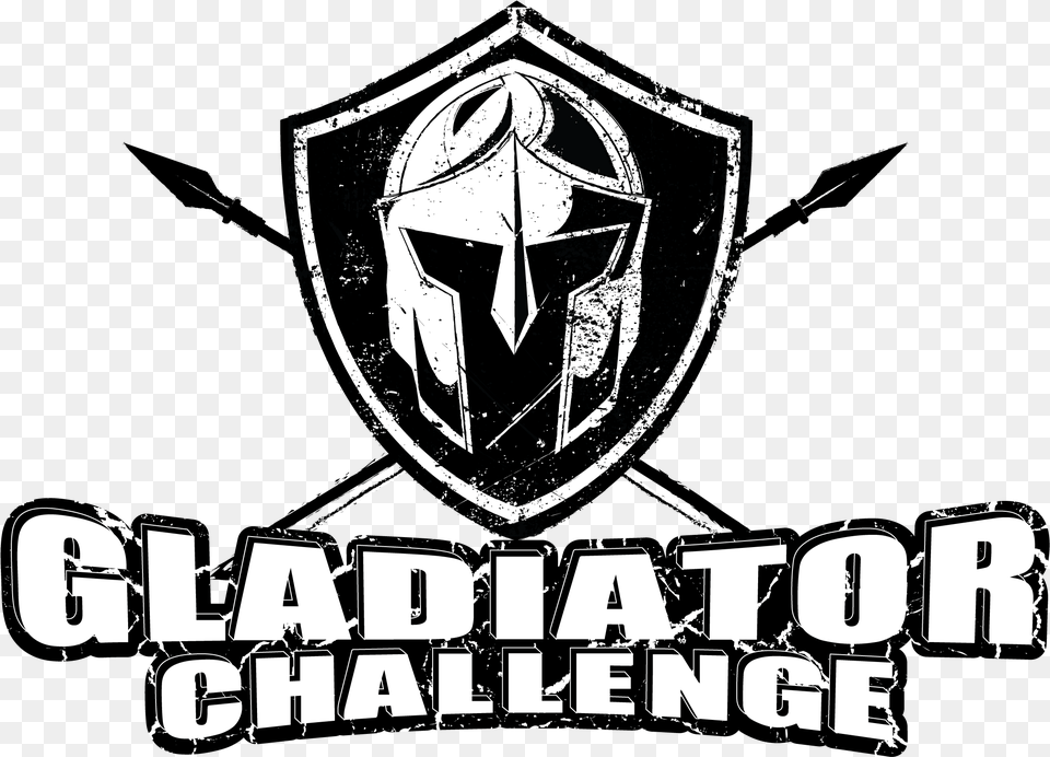 Gladiator Challenge Logo U0027u0027 Emblem, Armor, Shield Free Png