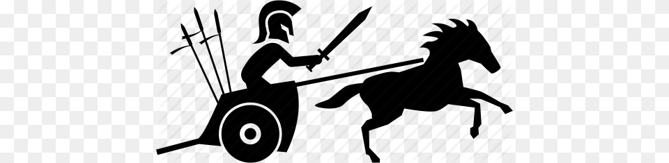 Gladiator Clipart Trojan, Carriage, Transportation, Vehicle, Animal Free Png Download