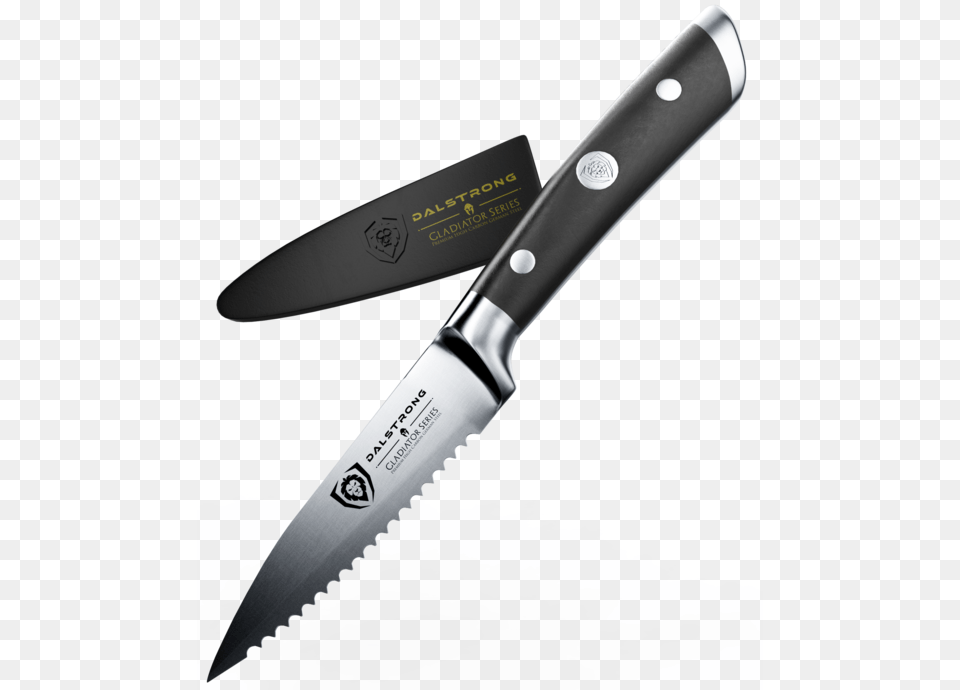 Gladiator Series Dalstrong Serrated Paring Knife Gladiator Series, Blade, Weapon, Cutlery, Dagger Free Png