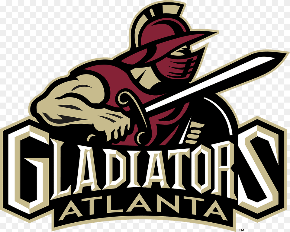 Gladiators Atlanta Logo, People, Person, Scoreboard Free Png Download