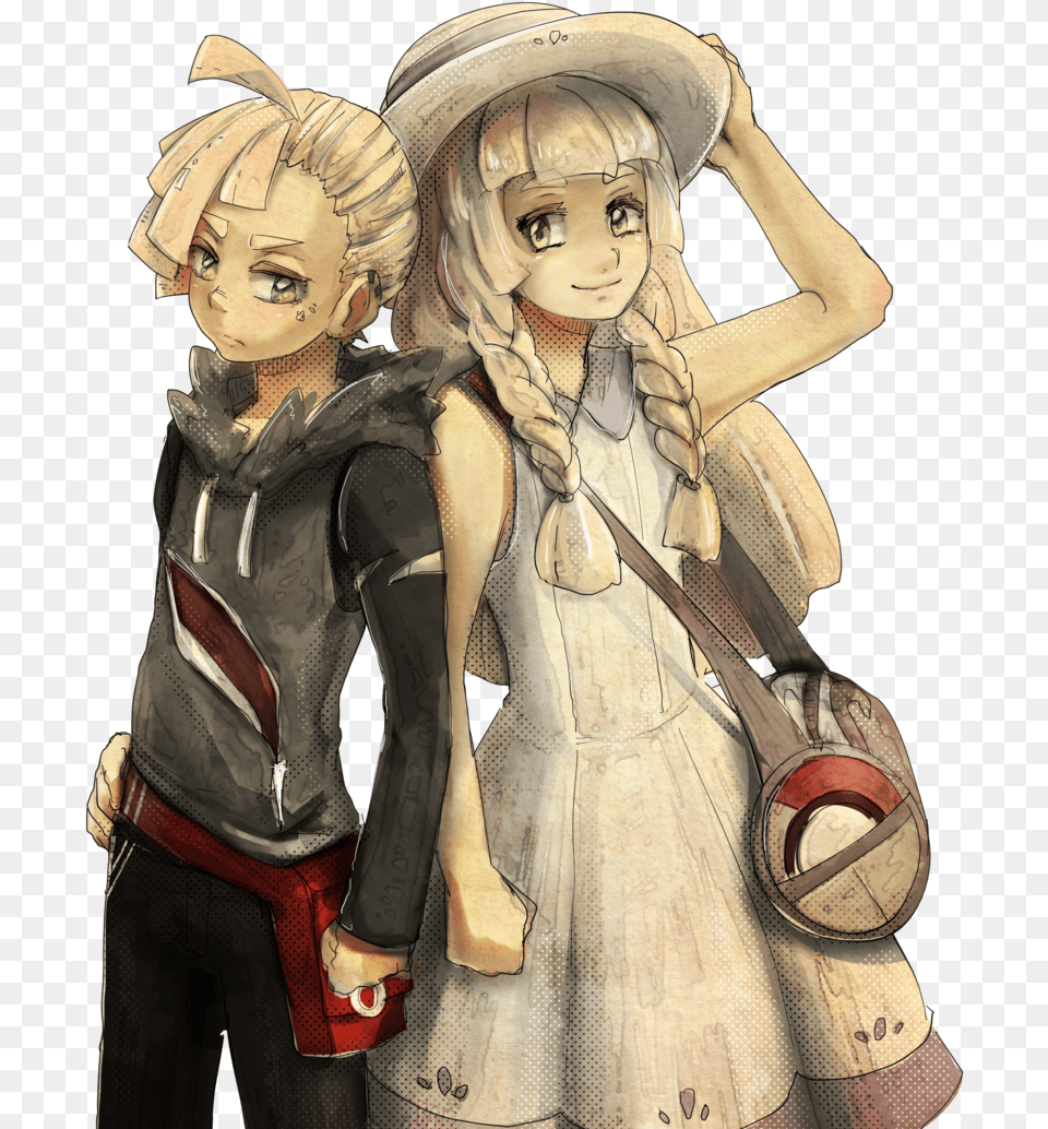Gladion And Lillie Pokemon Lillie And Gladion Fan Art, Book, Comics, Publication, Adult Free Transparent Png