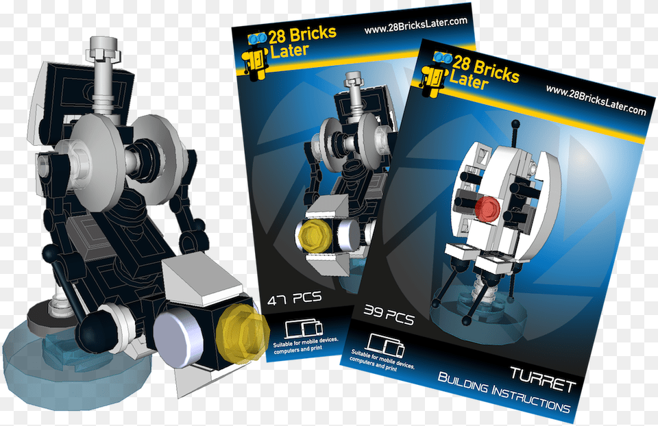 Glados And Turret Lego Dimensions Moc Instructions Lego Portal Glados, Robot Png Image