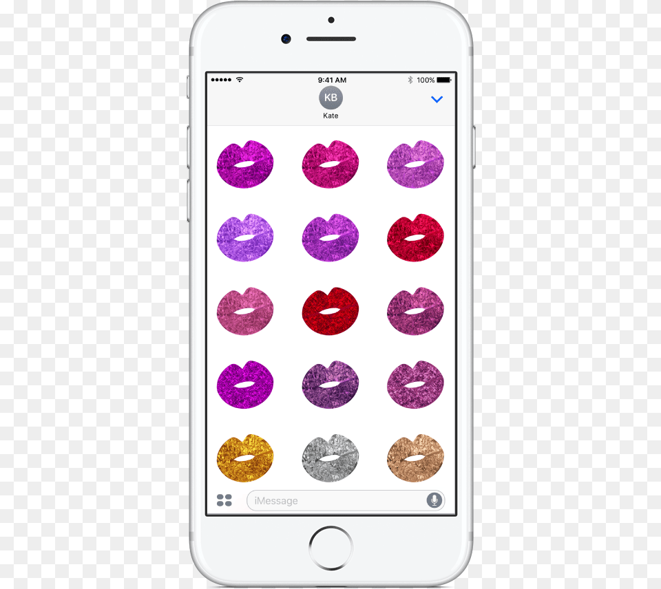 Glam Kisses Sticker Pack Available On The App Store Circle, Electronics, Mobile Phone, Phone, Text Free Png Download