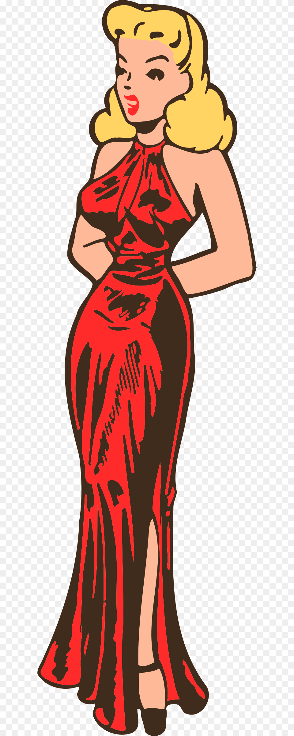 Glamorous Clipart Group With Items, Adult, Person, Formal Wear, Female Free Transparent Png