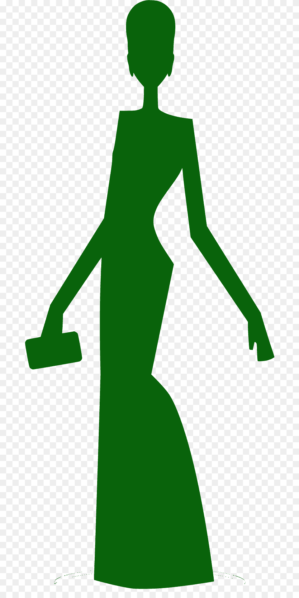 Glamour Girl Silhouette, Clothing, Dress, Long Sleeve, Sleeve Free Png