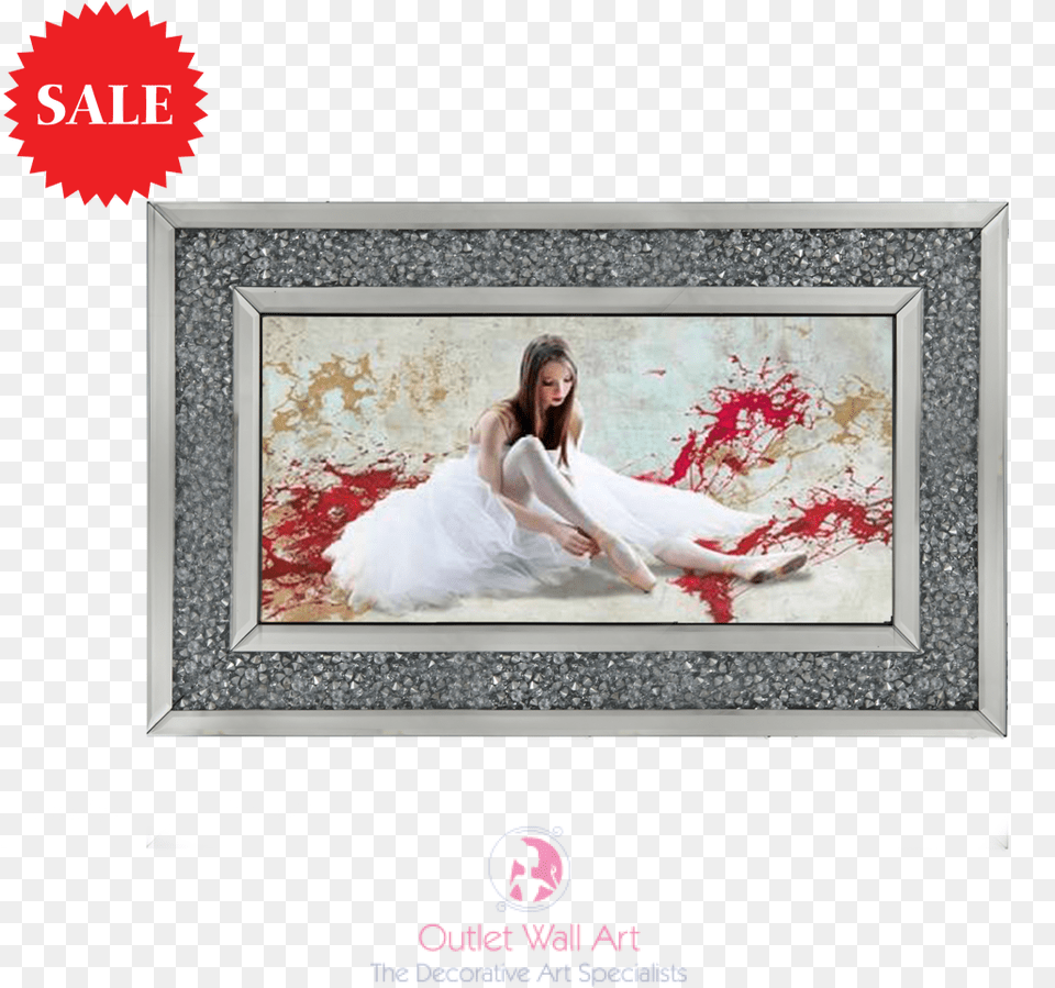 Glamour Lady 2 In A Mirror Frame 114cm X 64cm Diamond Painting, Adult, Bride, Clothing, Dress Png Image