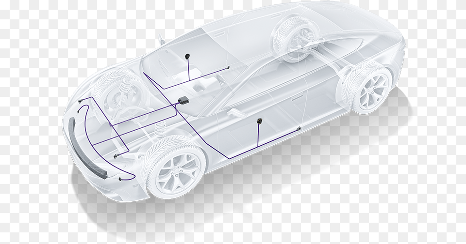 Glasauto Fussgaengerschutzsystem Vehicle With Ecu Bosch, Cad Diagram, Diagram, Car, Machine Free Transparent Png