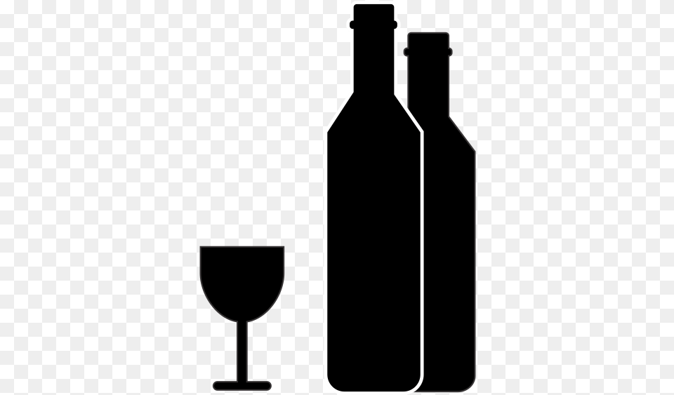 Glass And Bottle Free Icon Wine Bottle, Alcohol, Beverage, Liquor, Wine Bottle Png