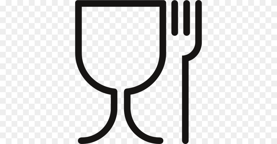 Glass And Fork Sign Vector Cutlery Png Image