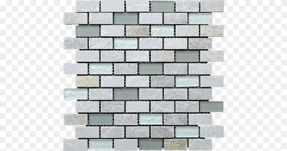 Glass And Stone Tiles Glass Stone Backsplash Glass Tile, Architecture, Brick, Building, Wall Free Png