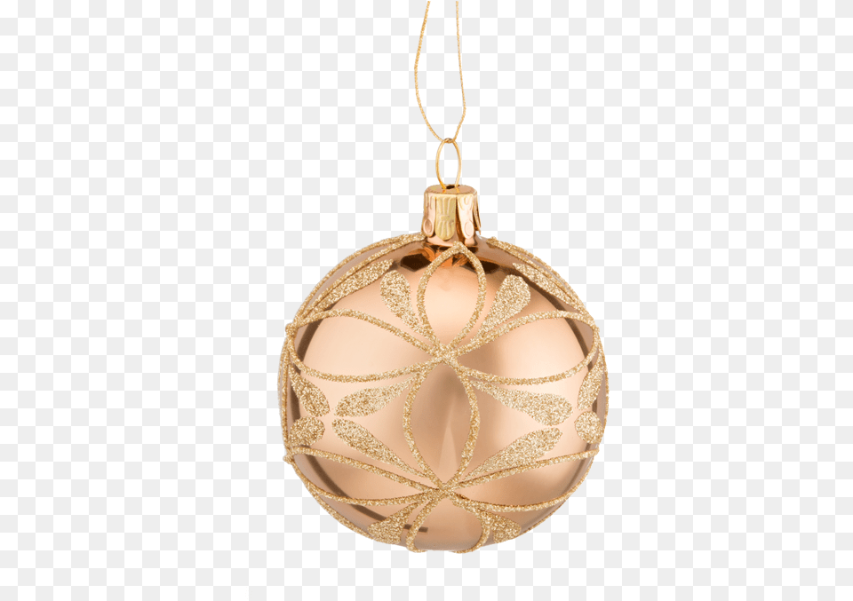 Glass Bauble Gold With Flowers 6 Cm Christmas Ornament, Accessories, Chandelier, Lamp Free Transparent Png