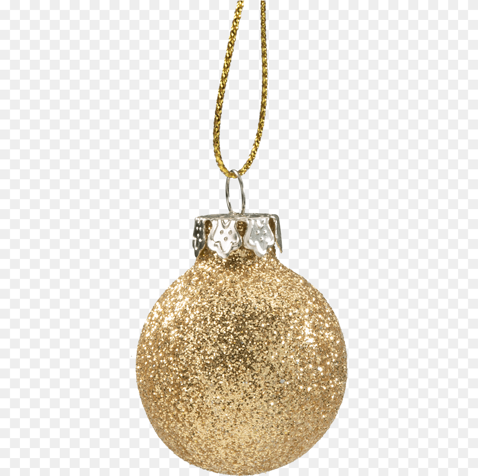 Glass Bauble Gold With Glitter 3cm Bauble Transparent Gold, Accessories, Chandelier, Lamp Free Png