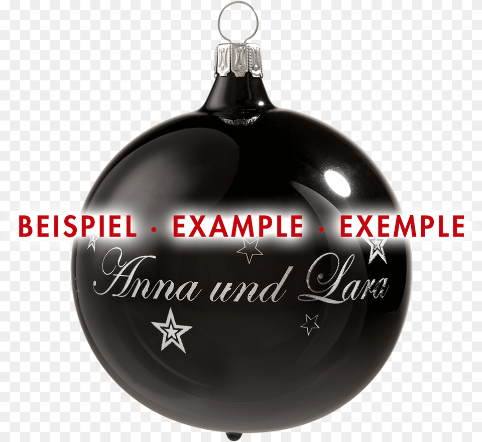 Glass Bauble Opal Black Inscription Possible Bain Amp Company, Accessories, Ornament Free Png