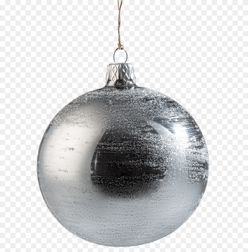 Glass Bauble Silver 8cm Rothenburg Ob Der Tauber, Accessories, Pendant, Jewelry Png Image