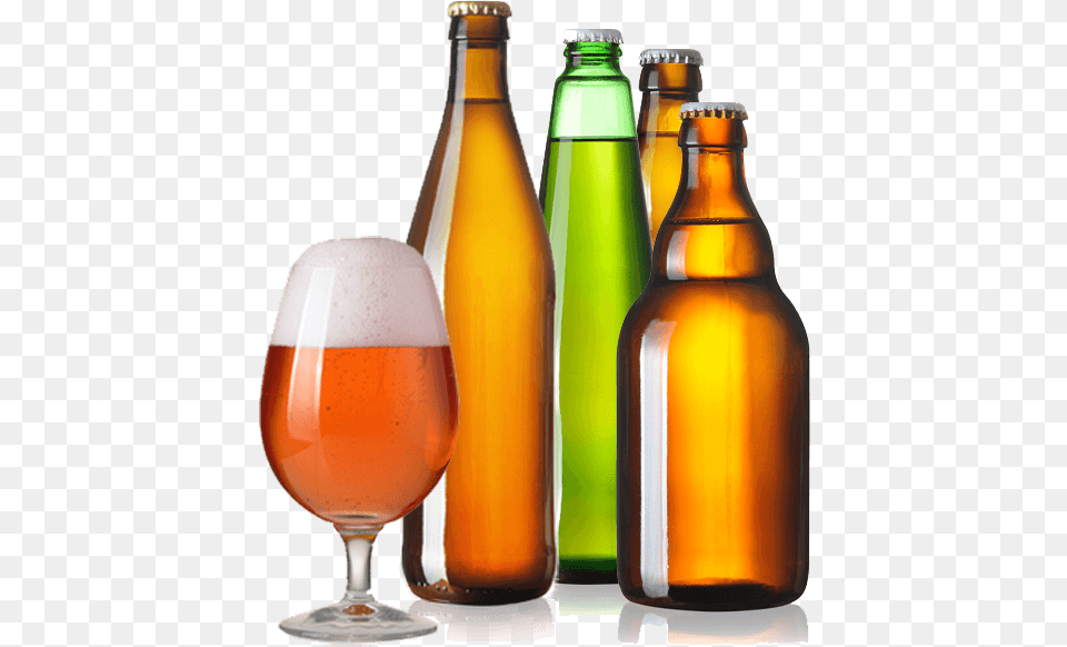 Glass Bottle, Alcohol, Beer, Beer Bottle, Beverage Png